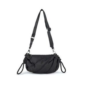 GANNI Women's Quilted Recycled Tech Small Duffle Bag (Black)